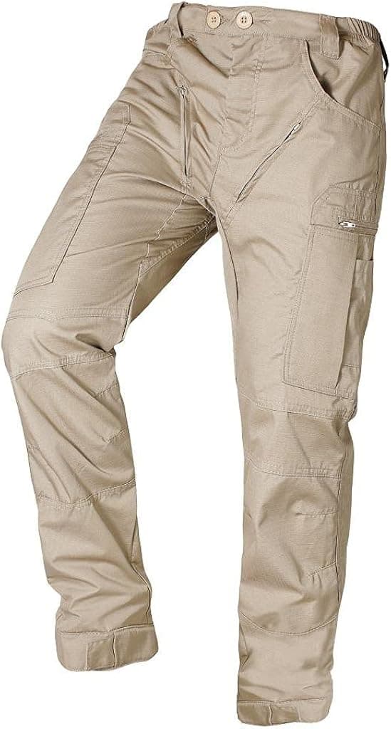 AKARMY Men's Ripstop Tactical Pants, Lightweight EDC Hiking Work Trousers Outdoor Cargo Pants with Multi Pocket