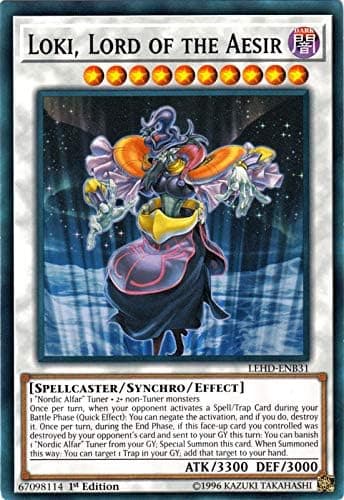 Yu-Gi-Oh! - Loki, Lord of The Aesir - LEHD-ENB31 - Common - 1st Edition - Legendary Hero Decks - Aesir Deck