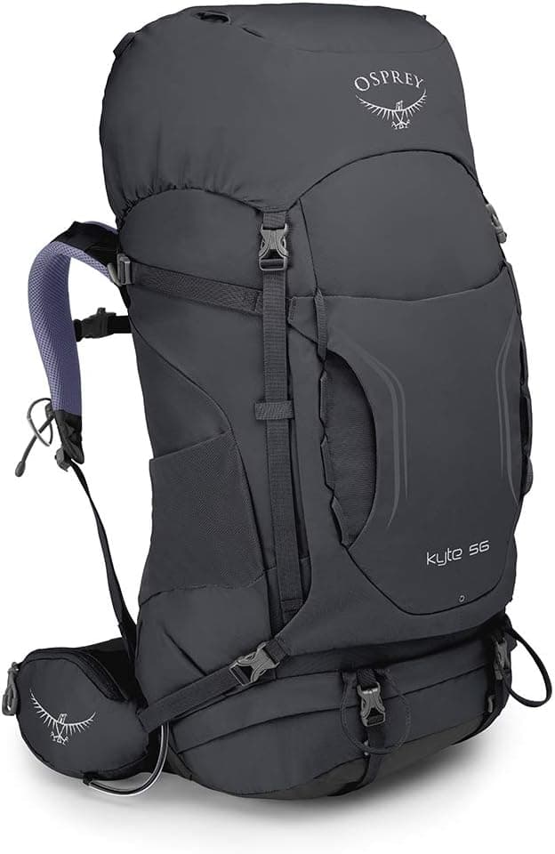 Discontinued Osprey Women's Kyte 56 Backpacking Backpack, Siren Grey, Small/Medium