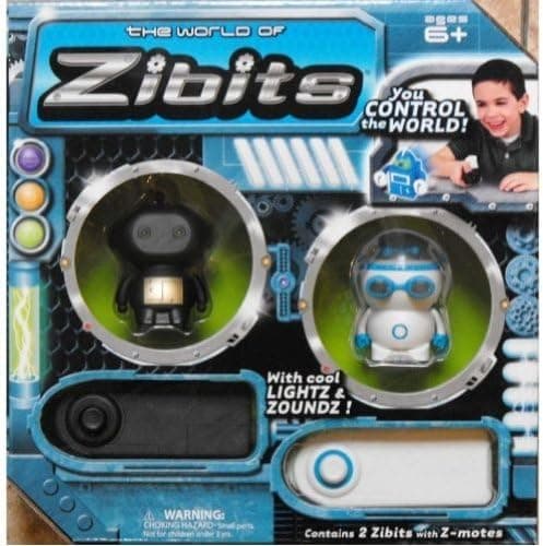 Zibits Remote Control 2 Robot Gift Pack - SPROC (Black/Gold) & DEX (Blue/White)