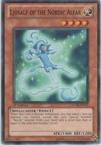 Yu-Gi-Oh! - Ljosalf of The Nordic Alfar (STOR-EN014) - Storm of Ragnarok - 1st Edition - Common