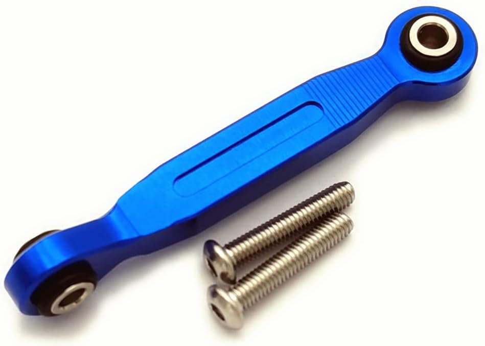 Aluminum Servo Steering Linkage Tie Rod 46MM for Traxxas 1/5 XMAXX 7747 1/10 MAXX 8947 Blue