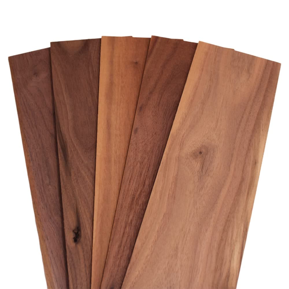 Natural Walnut Thin Sawn Lumber Board Blanks 1/8" x 4" (10pcs) (1/8" x 4" x 12")