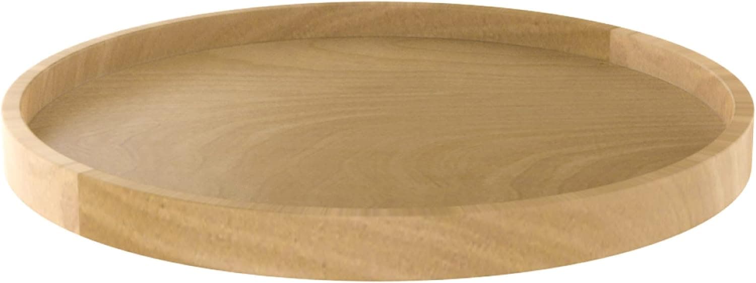 Rev-A-Shelf 4WLS001-18-B52 18 Inch Wooden Full Circle Lazy Susan Turntable Storage Organizer with Swivel Bearing for Corner Kitchen Cabinets, Maple