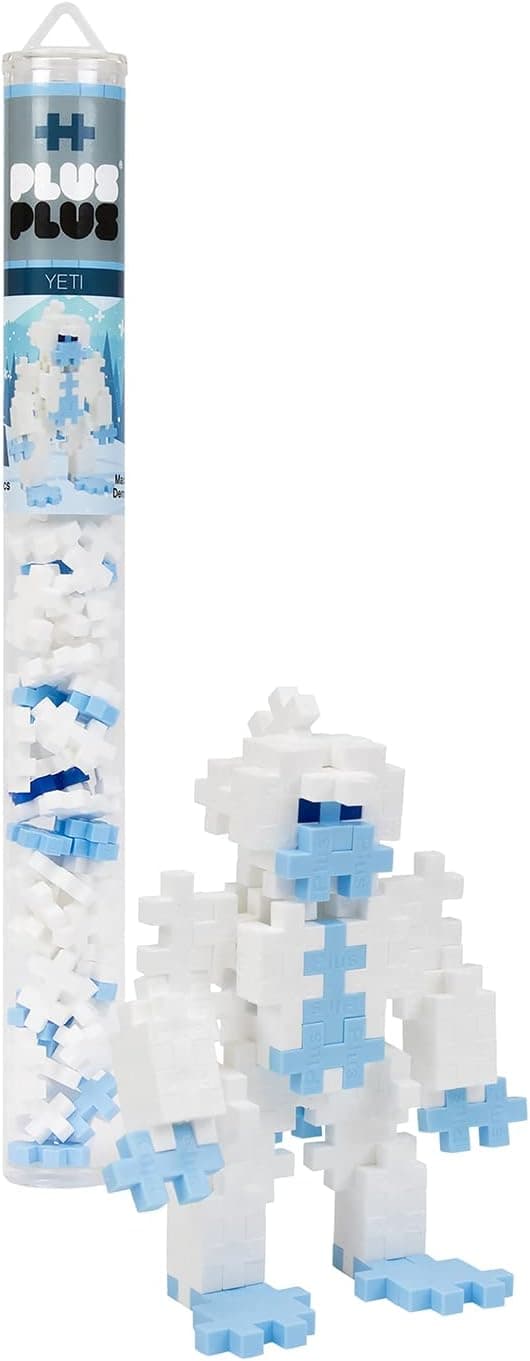 PLUS PLUS - Yeti - Construction Building Stem/Steam Toy, Kids Mini Puzzle Blocks, 70 Piece Tube