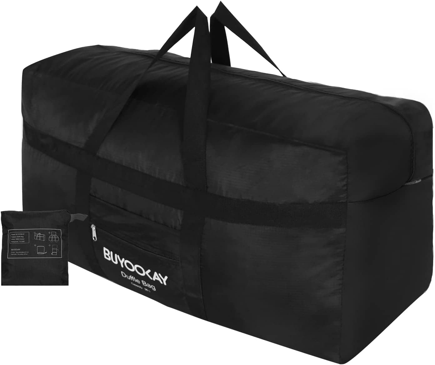 BUYOOKAY Large Duffle Bags,75L Foldable Duffel Bags for Traveling,Lightweight with Water Rresistant for Camping Carry on Travel Bag