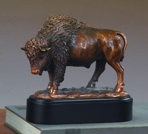 Proud Buffalo Statue - Bronze Finish