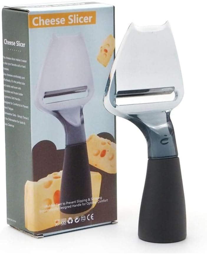 GOCTOS Cheese Slicer, Cheese Knife Heavy Duty and Durable Stainless Steel Cheese Plane Cutter for Hard Cheese