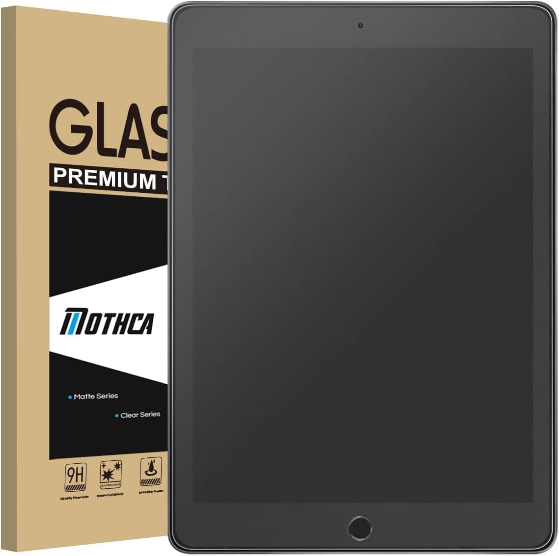 Mothca Matte Glass Screen Protector for iPad 9.7 Inch (2018/2017 Model, 6th/5th Generation) iPad Pro 9.7inch, iPad Air 1/Air 2, [NOT Privacy]Anti-Glare & Anti-Fingerprint Tempered Glass Shield Film, Smooth as Silk