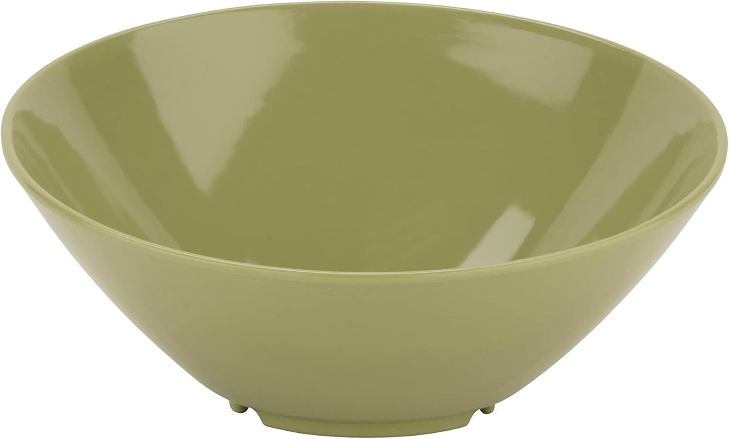 G.E.T. B-790-AV Angled Cascading Serving Bowl for Salads, Snacks and Pasta, 1.9 Quart / 12", Avocado