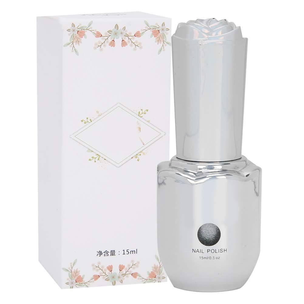 Gel Nail Polish, 15ML Solid Sparkles Glitters Nail Gel Glossy Glitter Nail Art UV Soak Off Long Wear Nail Lacquer Manicure Tool for Girls (C‑117)