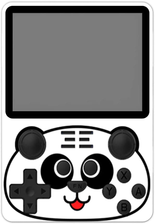 BBDI POWKIDDY RGB20S Handheld Game Console, 3.5 Inch IPS Portable Retro Arcade Built-in 15,000 Games White