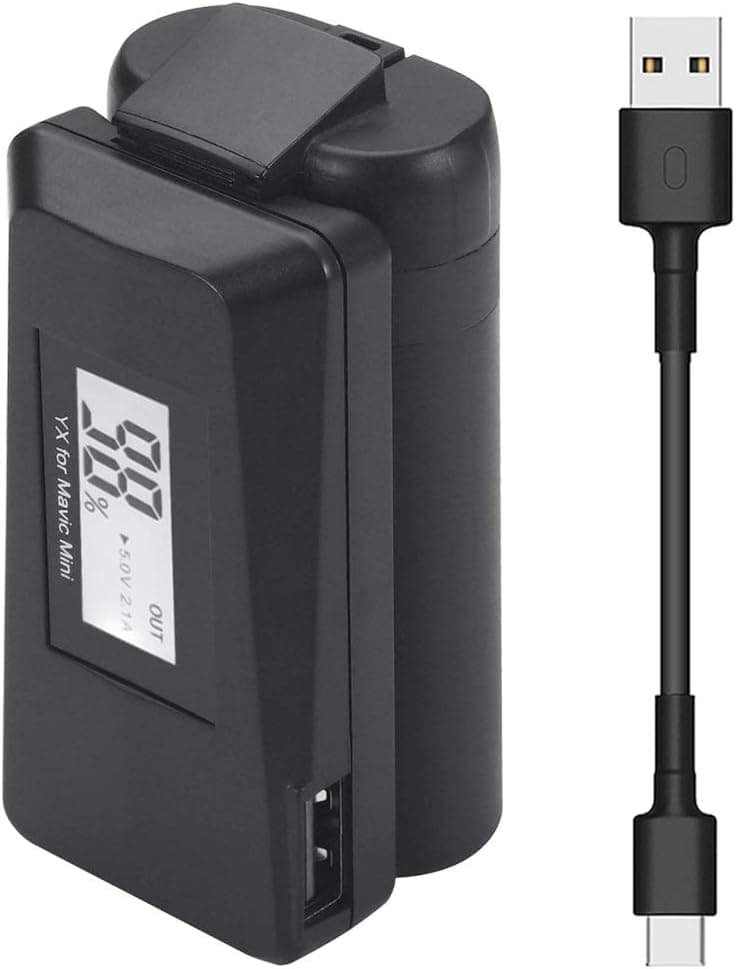 Xmipbs Digital USB Charger for Mavic Mini, Intelligent Battery Charger for DJI Mavic Mini