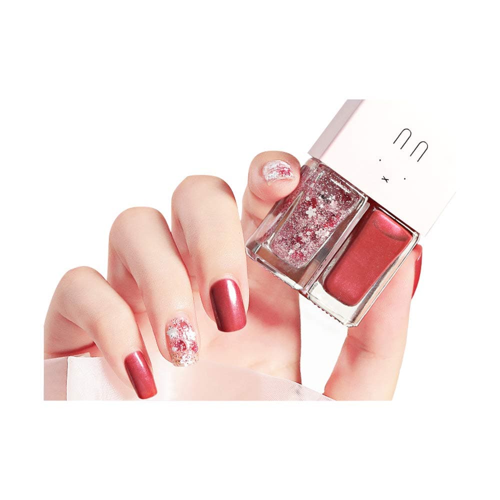 Clest F&H Nail Polish Set (2 Bottles)-Non-Toxic Eco-Friendly Quick Dry Nail Polish Longwear Nail Polish Glossy Shine Finish-B26