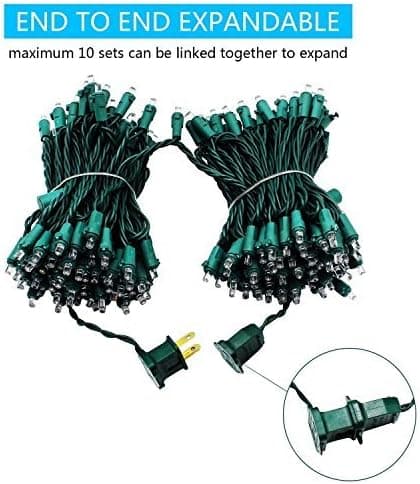 MZD8391 66FT 200 LEDs Christmas String Lights Outdoor Indoor - 100% UL CERTIFIED - For Wedding, Party, Patio, Porch, Backyard, Garden Decoration, Warm White