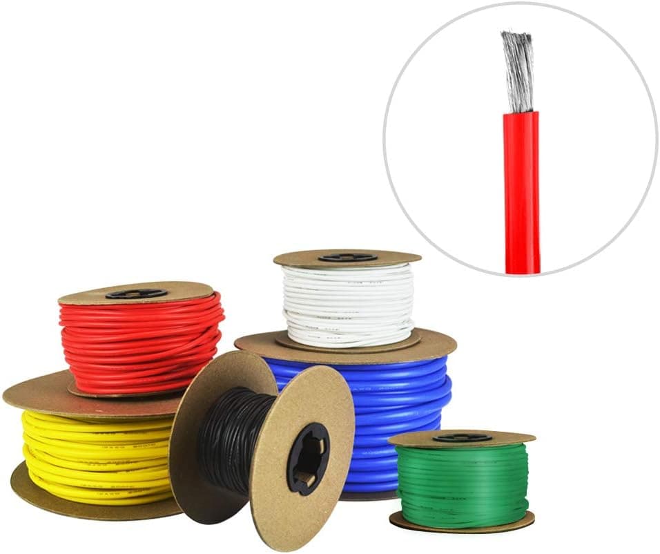 14 AWG Gauge Silicone Wire - Fine Strand Tinned Copper - 25 Feet Red