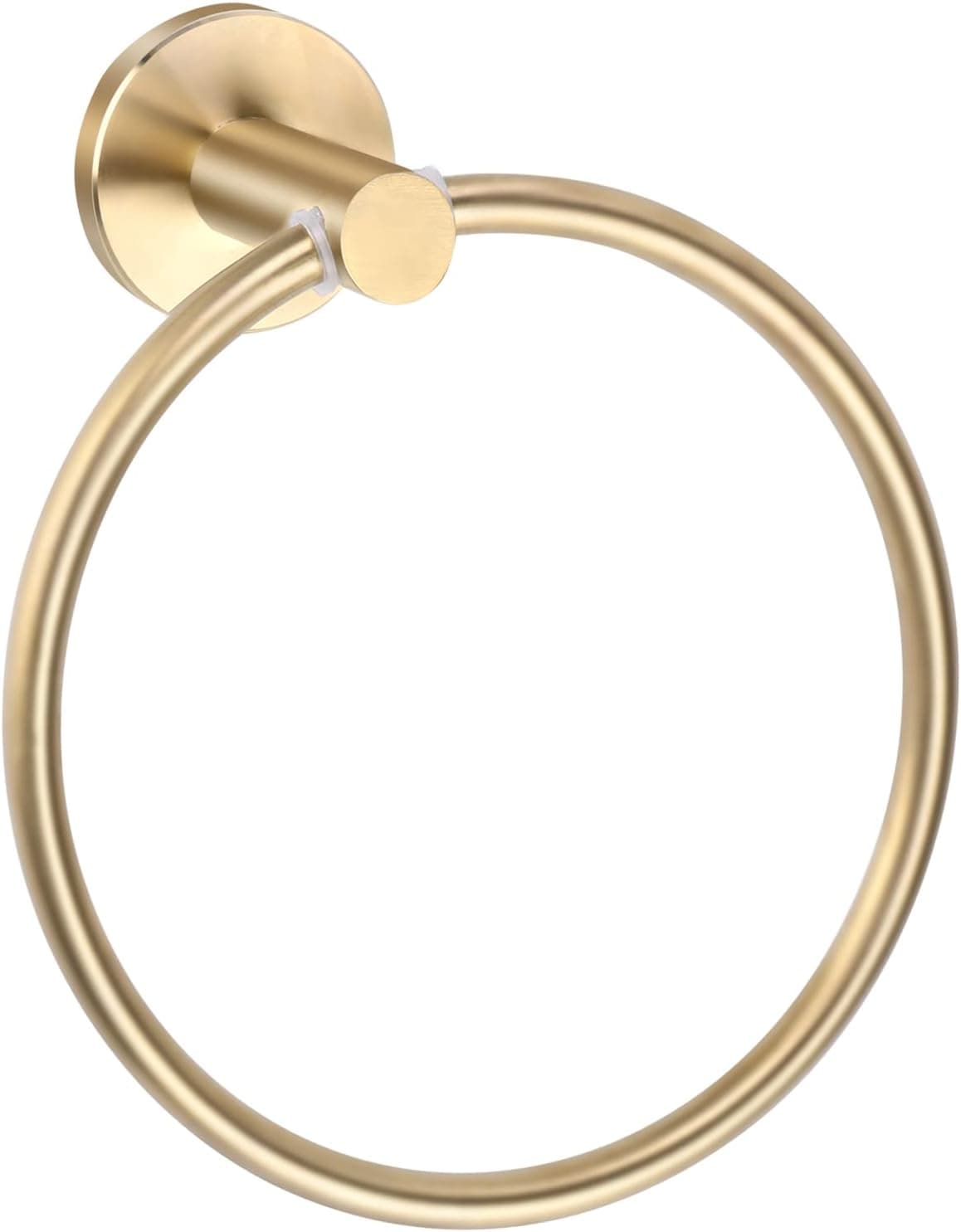 Siziviki Brushed Gold Towel Ring,Gold Hand Towel Holder for Bathroom, SUS 304 Stainless Steel Round Brass Towel Rack, Bath Towel Holder, 1 Pack