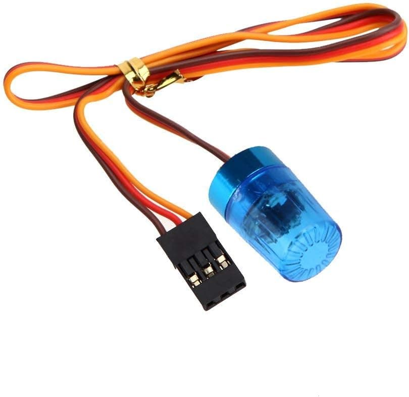 RC Car Police Flash Light,WONFAST 360° Rotation 5 Modes Ultra Bright LED Strobe Lights Compatible with 1/8 1/10 RC Mode Truck Car Accessory(Blue)