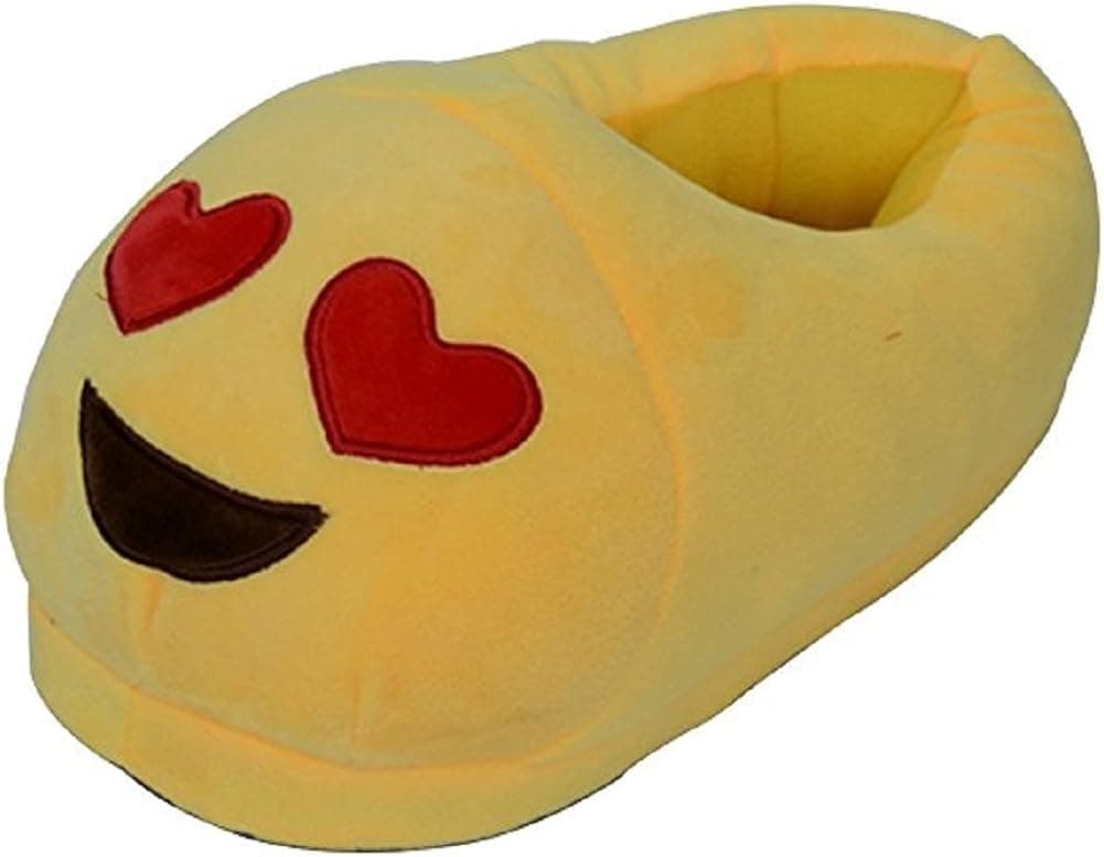 Emoji Slippers Unisex Adult Funny Soft Cute Cartoon Plush Indoor Winter Warm Shoes