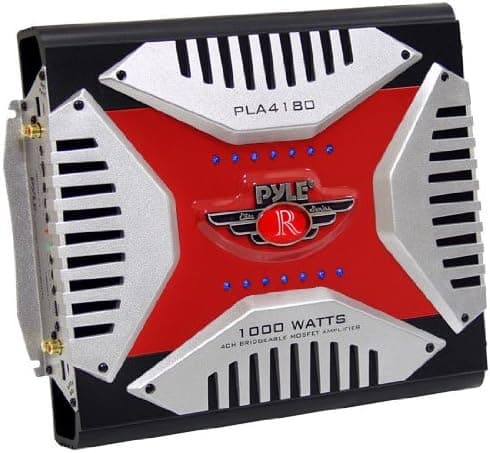 Pyle PLA4180 4 Channel 1000 Watt Bridgeable Mosfet Amplifier