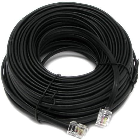 100 Ft Trisonic Line Cord Modular Extension (Black)
