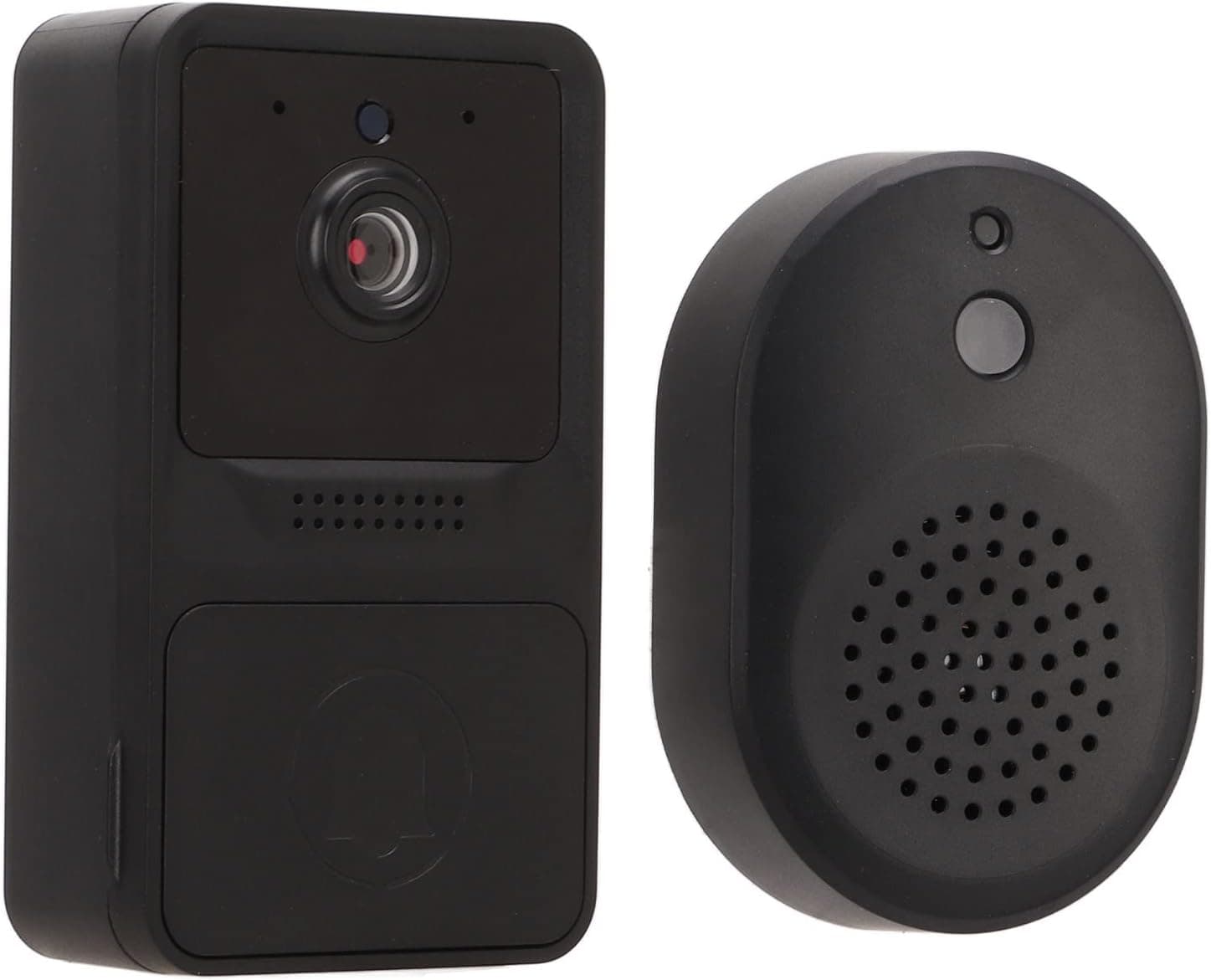 Wireless Video Doorbell Camera, Doorbell Security Camera with Chime, Night Vision, 2-Way Audio, 2.4GHZ WiFi, Free Cloud Storage, Motion Detection, Rechargeable Battery Powered