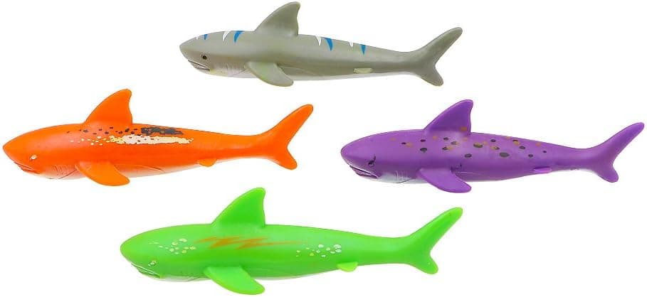 haomsj Swimming Pool Toys Dive Torpedo-Shark (4-Pack)