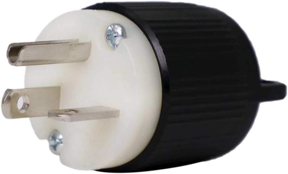 6-20P Plug - NEMA Straight Blade 20 Amp, 250V Power Cord Plug