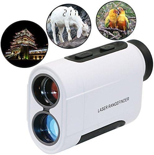 QST Monocular Binoculars 6X600m Hunting Laser Rangefinder， Laser Distance Meter Handheld Army Telescope 656 Yards for Golf and Hunting