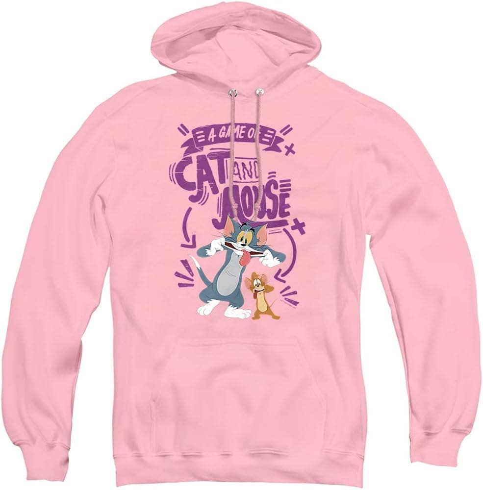Tom and Jerry Movie Cat And Mouse Unisex Adult Pull-Over Hoodie