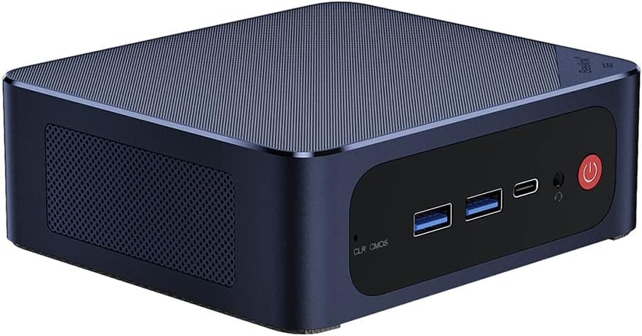 Beelink Mini pc 10 Cores 12th Generation Intel i5-1235U(up to 4.4Ghz),TDP 55W 16G DDR4 3200Mhz，500GB M.2 NVMe Pcle 4.0 SSD Mini Desktop Computers, WiFi6, BT5.2, Dual HDMI Business Mini Computers