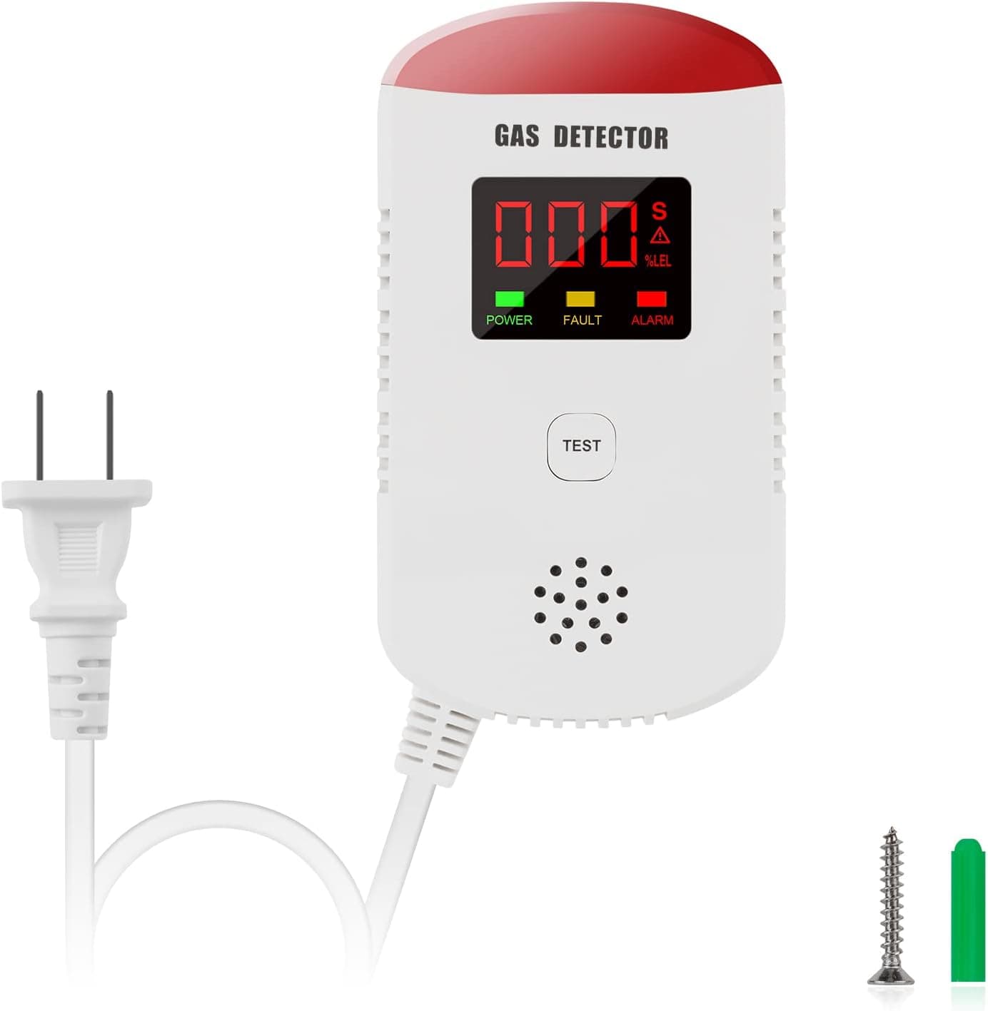 Gas Detector, Yision Gas Leak Detector, Natural/Methane Gas Monitor for Home, High Sensitivity ​​ Gas Leak Monitor with Voice Light Warning & LED Display