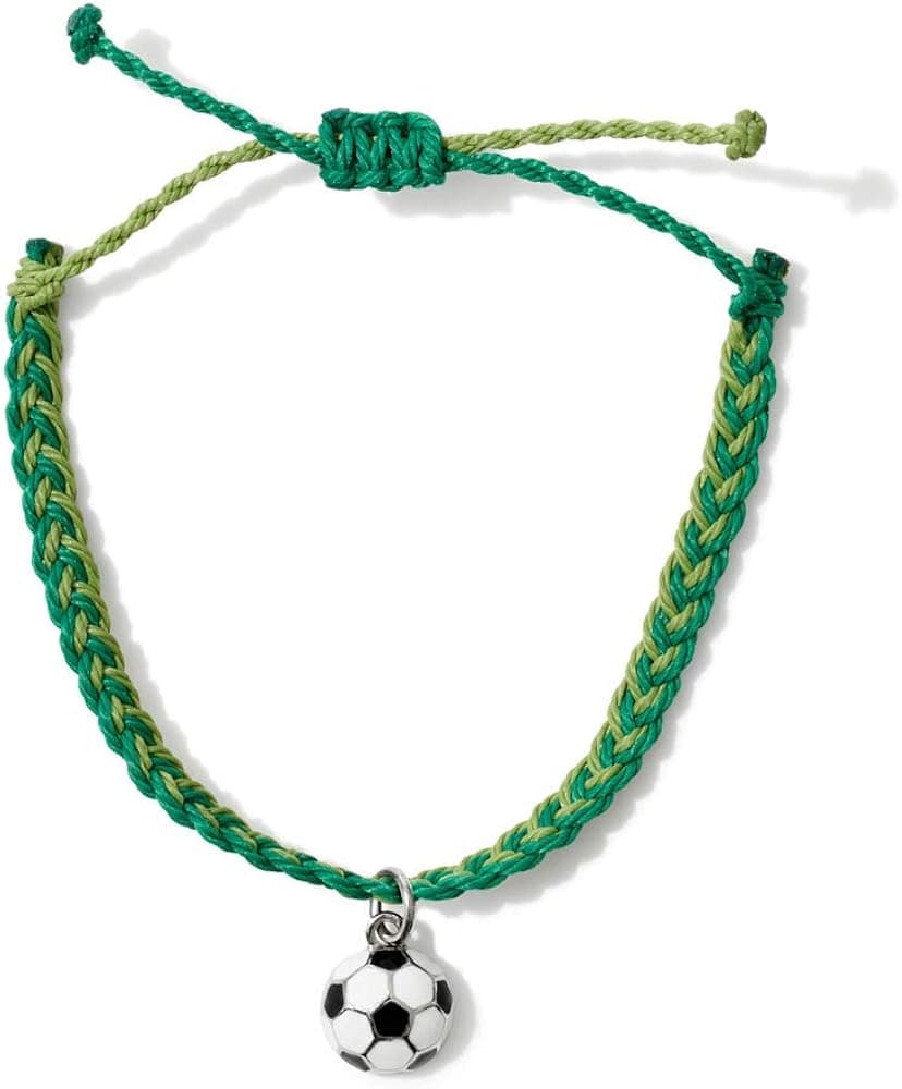 GIMMEDAT Soccer Jewelry Charm Bracelet Adjustable 7 Colors Bracelet 100% Waterproof Girls Sports Mom Woman Fan Gift