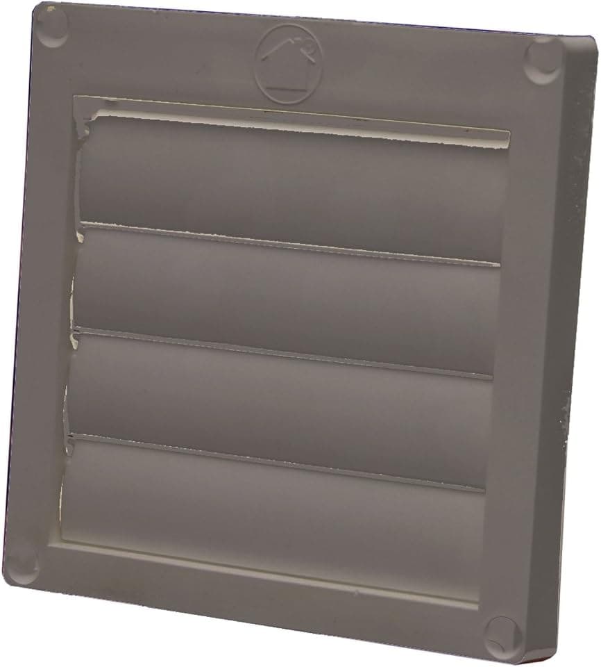 Speedi-Products EX-HLFB 04 4-Inch Diameter Louvered Plastic Flush Hood, Brown No Tailpipe