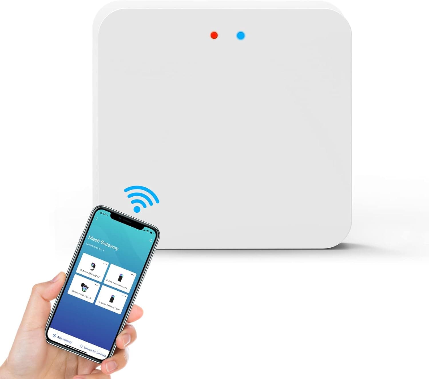 YARBO Tuya Bluetooth Gateway Hub for Use with YARBO Smart Lighting Products, Smart Life APP Control, Remote Control and Voice Control via Alexa & Google Assistant, Works with 2.4 GHz