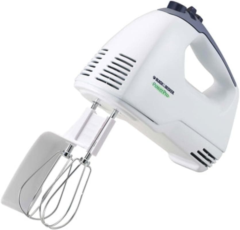 Black & Decker Power Pro Hand Mixer, White