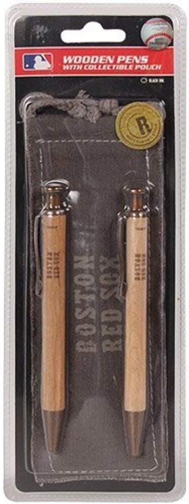 Football Fanatics MLB Boston Red Sox Rugged Wooden Pen Set