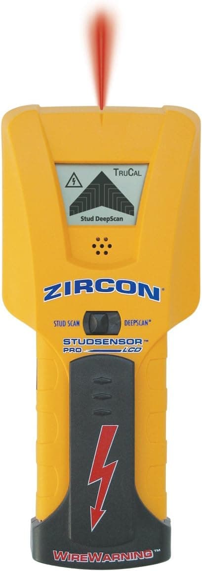 Zircon 61980 StudSensor Pro LCD Edge Stud Finder with Easy-to-Read LCD Screen and Spotlight Pointing System (61981)