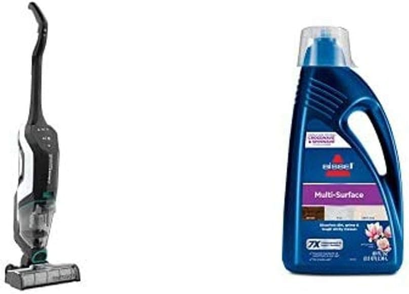 Bissell, 2554A CrossWave Cordless Max All in One Wet-Dry Vacuum Cleaner, 1789G MultiSurface Floor Cleaning Formula for Crosswave and Spinwave (80 oz)