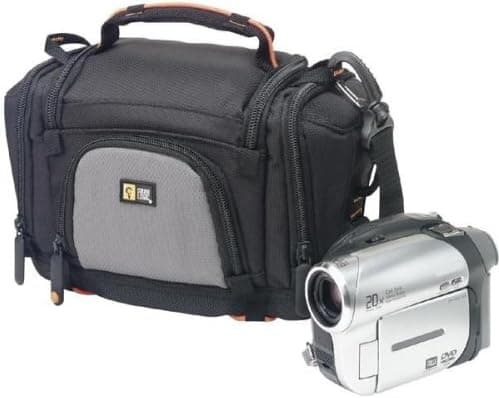 Case Logic SLCC-2 Deluxe Camcorder Case, Color: Black and Silver