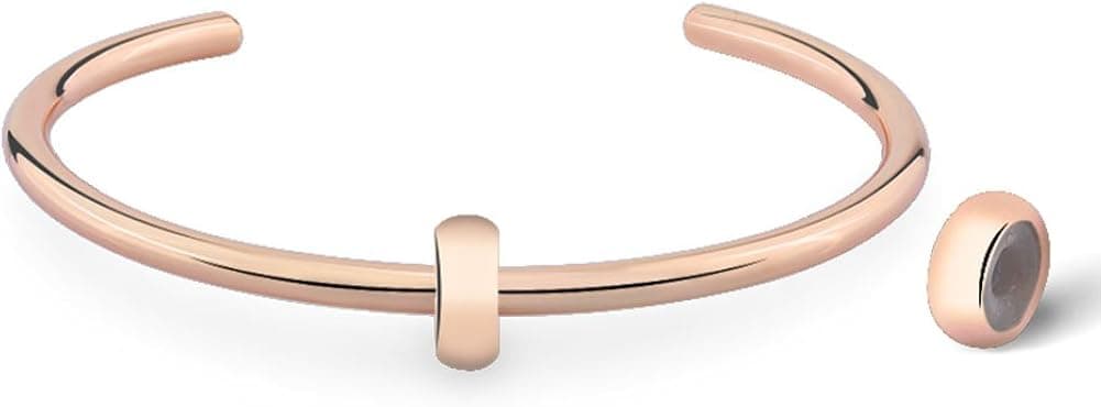 Glamulet Basic “C” Bangle 925 Sterling Silver Cuff Charms Bracelets For Women