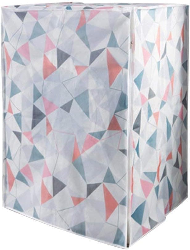 Dust Proof Roller Washing Machine Front Covers Waterproof Washer/Dryer Cover Protective Dust Storage Bag Random Pattern (B)