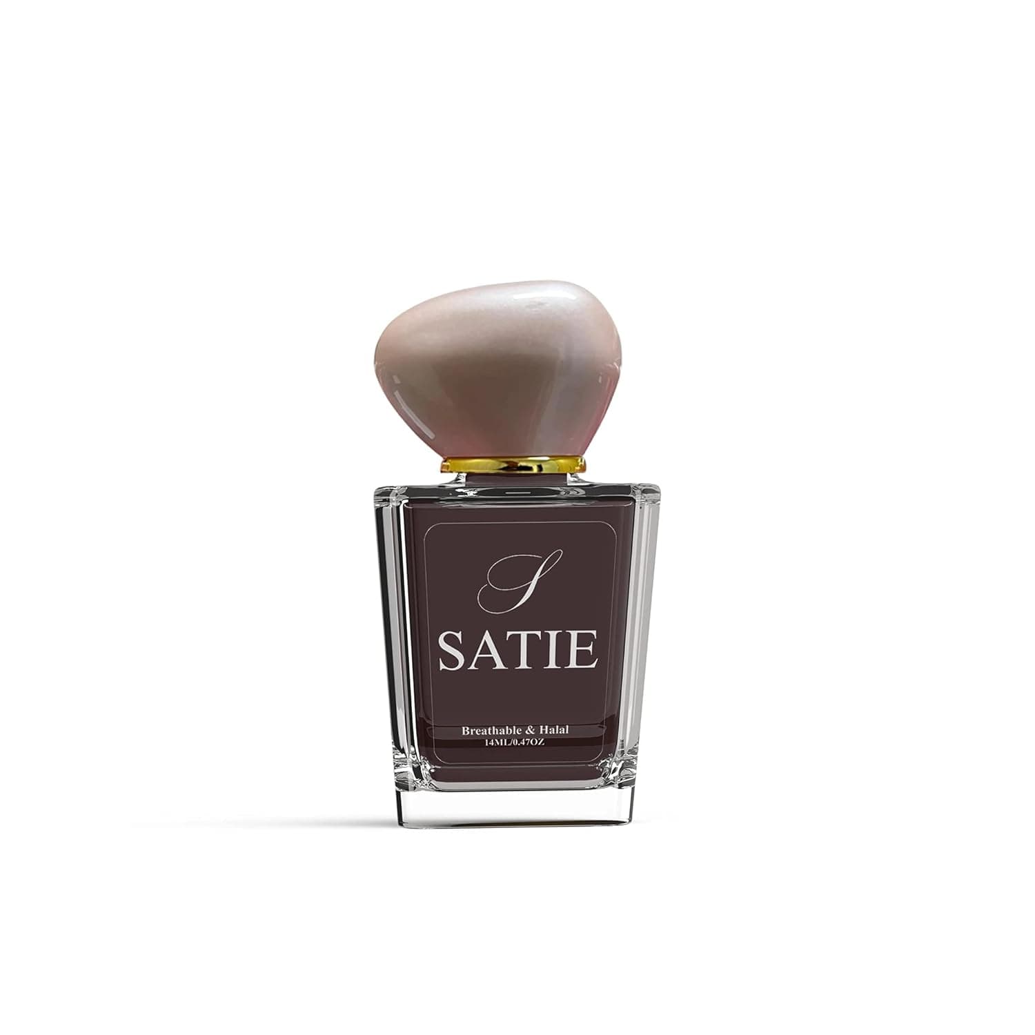 Satie Beauty Space Black - Breathable Nail Polish, Vegan Nail Polish, Halal Nail Polish, Fast Drying Nail Polish 15mL/0.5oz.