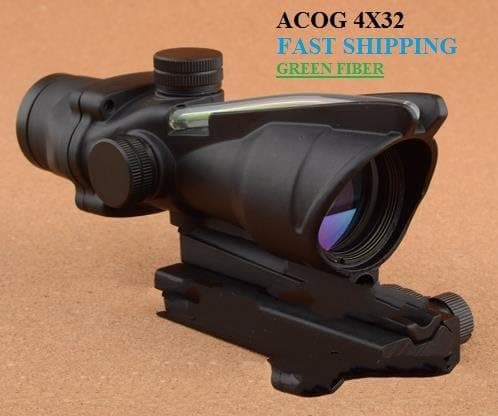 ACOG 4x32 Tactical (Green Optical Fiber) - Multi Scope Optics Illuminated Fiber Crosshair