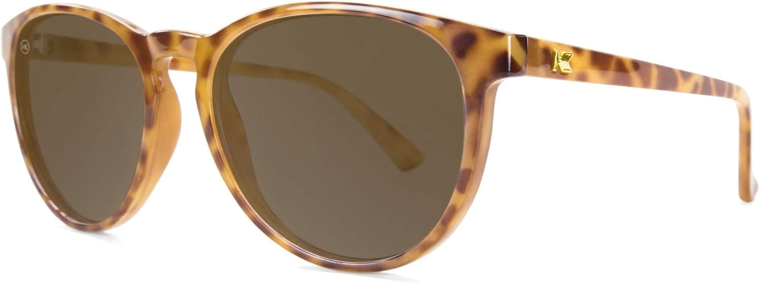 Knockaround Mai Tais Polarized Sunglasses With Blonde Tortoise Shell Frames/Amber Lenses