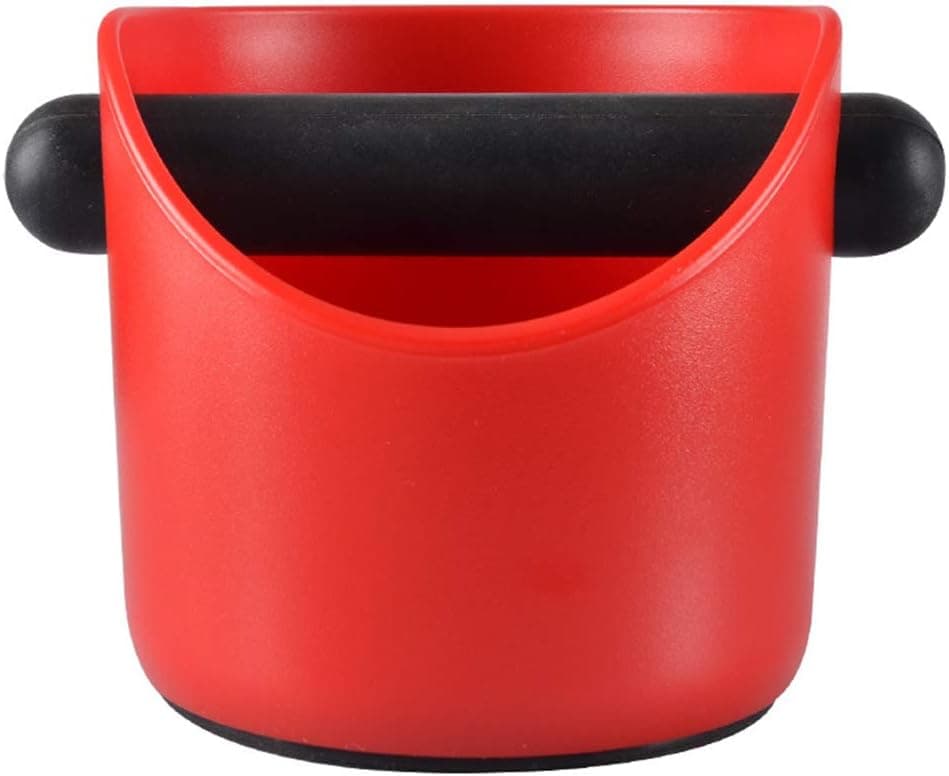 Coffee Knock Box Durable Accessories Sturdy Container Mini Storage Kitchen sy Clean Waste Bin Compact Portable Home Non Slip(ARed)