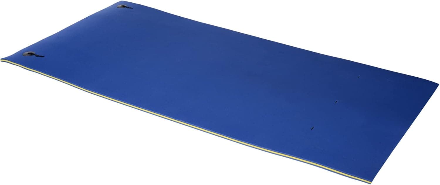 HOMCOM 10' x 5' Floating Water Mat, 3-Layer Swimming Pool Float Ultimate Super-Sized Portable Foam Raft, Thick and Durable Water Activities Mat for Lake, Oceans