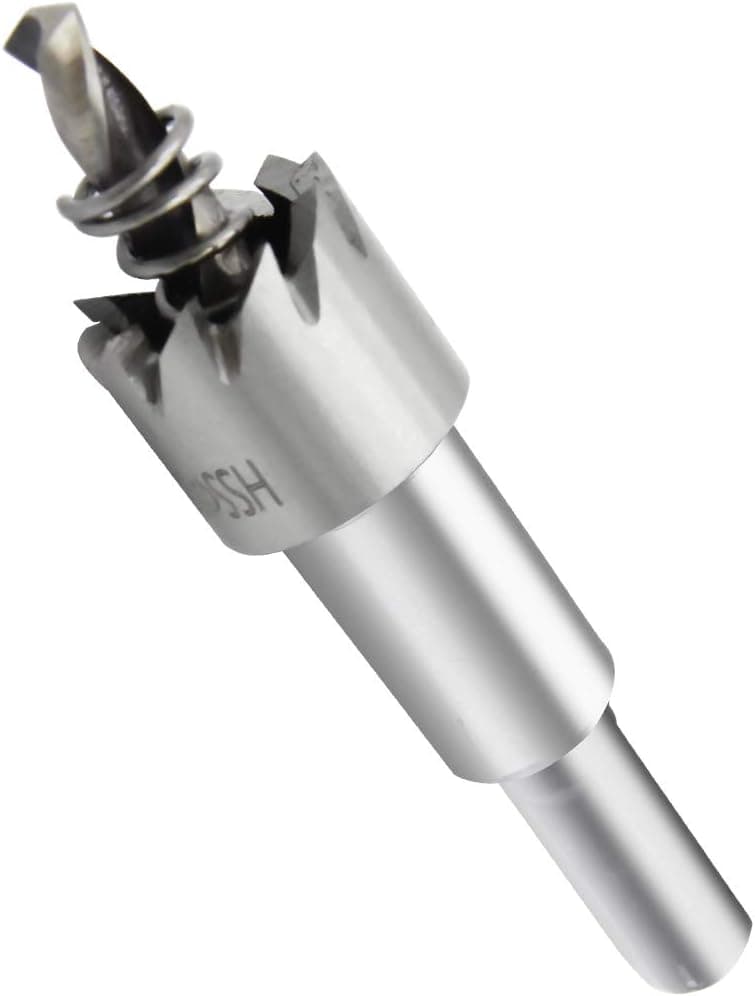 HSS 5/8" Hole Saw Drill Bit High Speed Steel Hole Cutter with Arbor All Purpose Professional Opner Cutting for Stainless Steel, Iron Plate, Copper