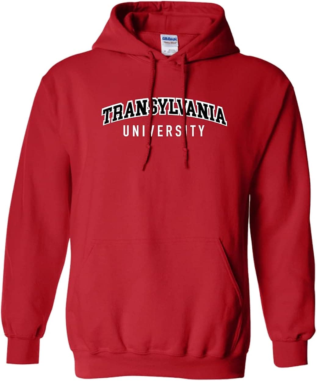 CreateMyTee | Transylvania University Block Two Color Hooded Sweatshirt