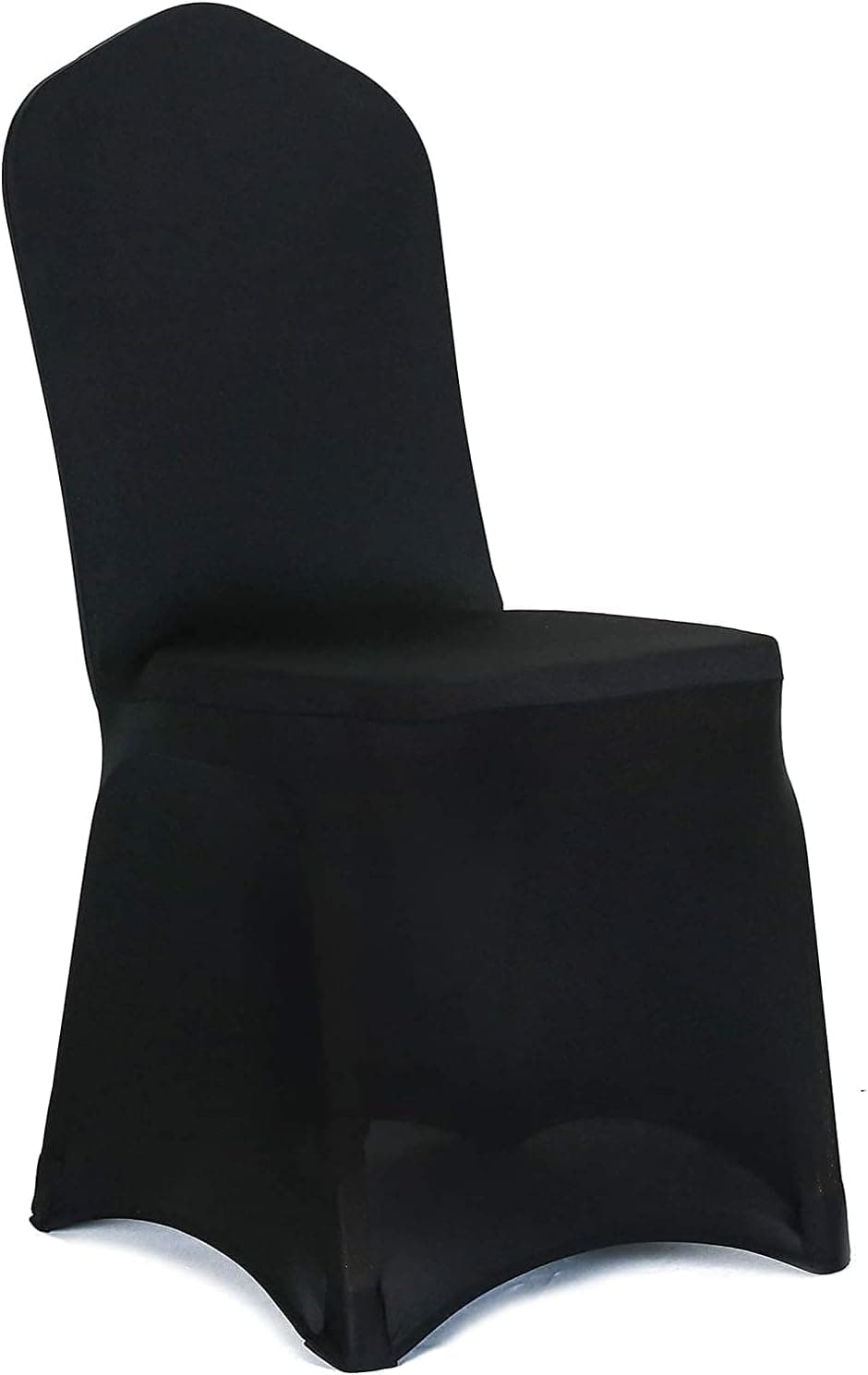 Obstal 50Pcs Black Spandex Dining Room Chair Covers for Living Room - Universal Stretch Chair Slipcovers Protector for Wedding, Banquet, and Party